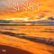 BrownTrout; Sunrise Sunset | 2027 12 x 24 Inch (Hanging) Monthly Square Wall Calendar | Plastic-Free; Category:Wall Calendars; Image:2